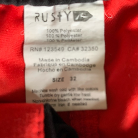 Red White & Blue Swim Trunks - Picture 3 of 3